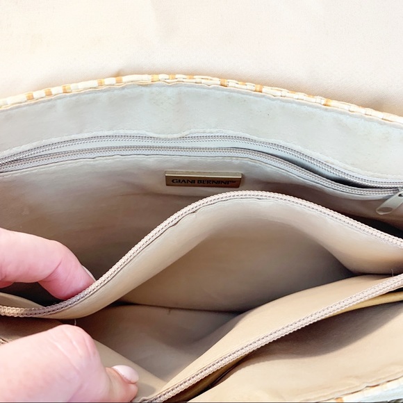 Giani Bernini Straw Clutch Handbag - Picture 5 of 8